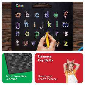 PicassoTiles built-in stylus holder keeps the pen handy during learning