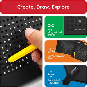 PicassoTiles stylus in hand enabling precise, mess-free drawing