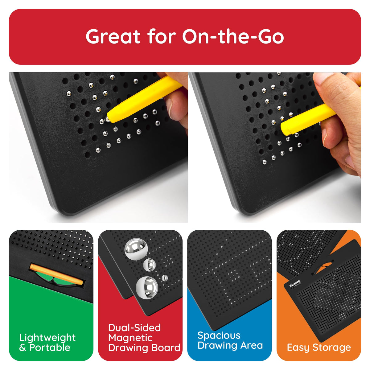 PicassoTiles travel-friendly design supports learning on the go.