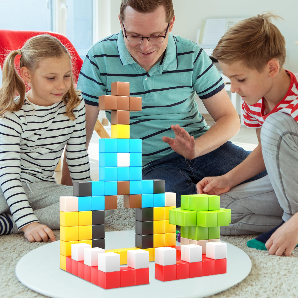 PicassoTiles colorful cubes spark tactile discovery and imaginative play.
