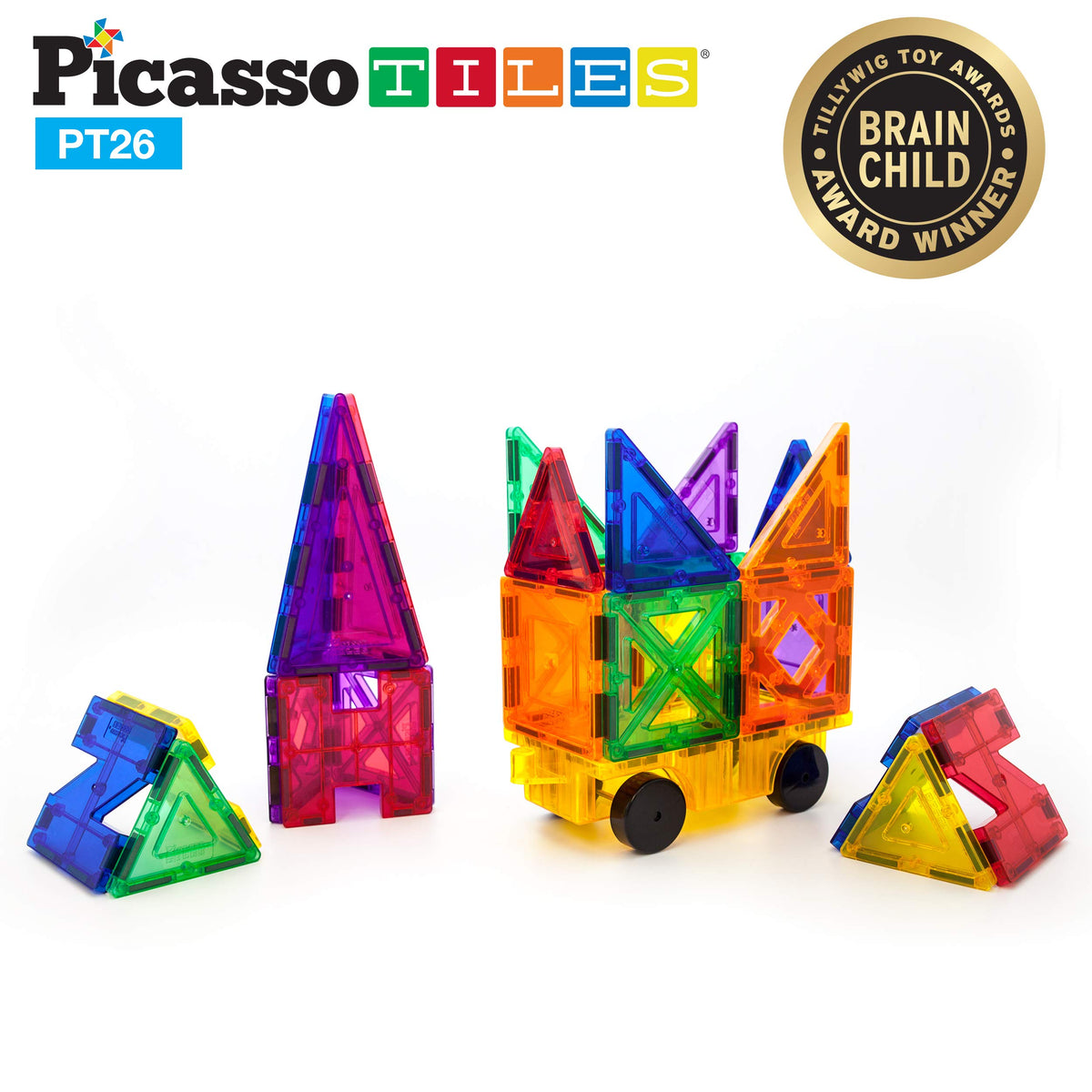 3D structures come alive with PicassoTiles for pretend play.