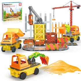 PicassoTiles 5-in-1 crane magnet tile enhances fine motor skills during imaginative play