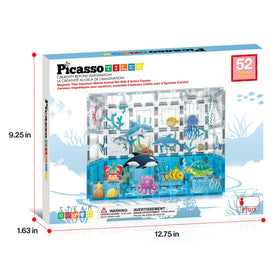 PicassoTiles 44-block aquarium set highlights STEM-friendly construction and storytelling