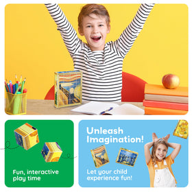 PicassoTiles art history learning cubes for curious kids