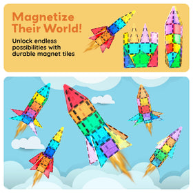 PicassoTiles BPA-free non-toxic materials ensure safe play for curious minds.
