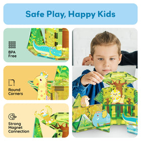 PicassoTiles BPA-free and non-toxic design supports safe play.