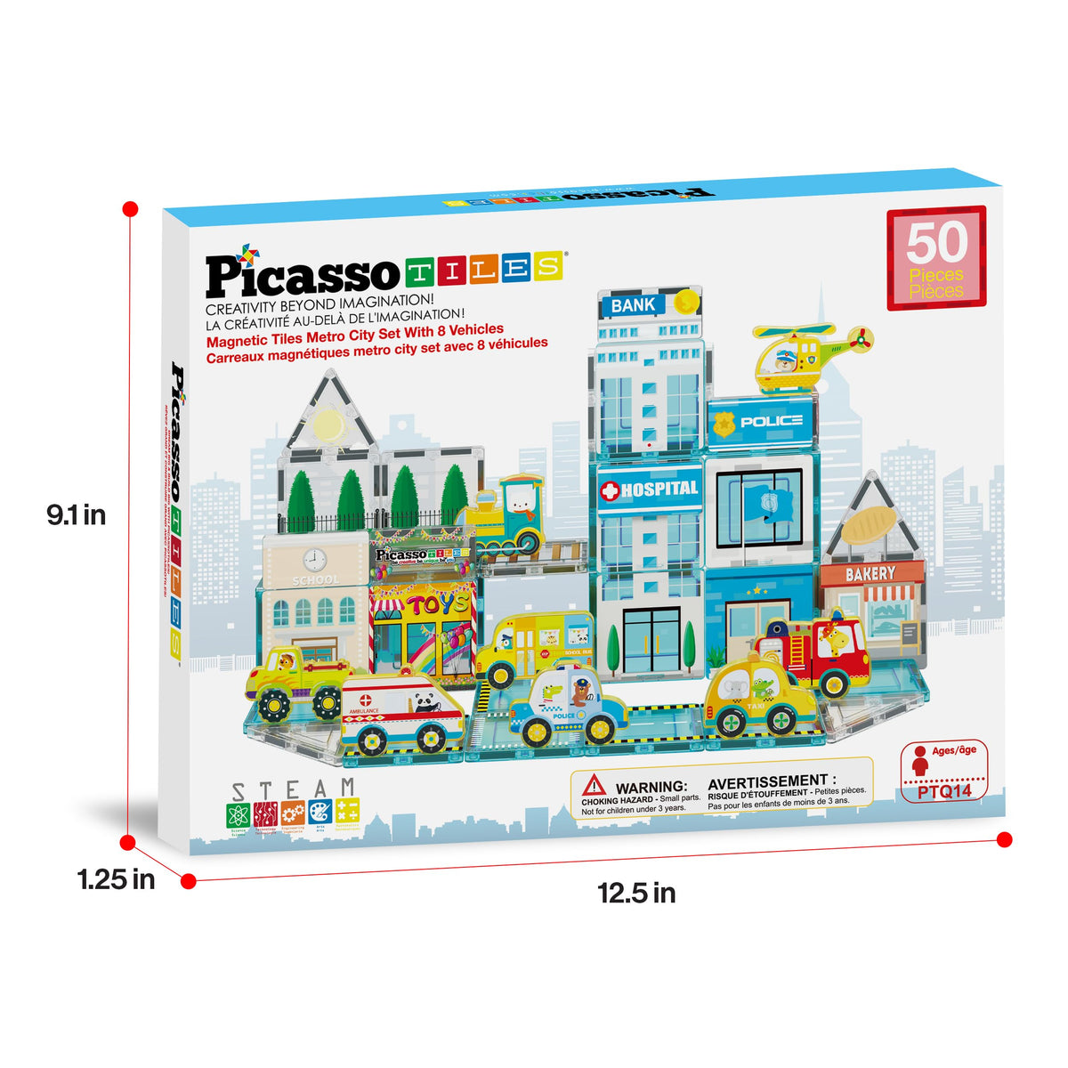 PicassoTiles bright city graphics showcase vibrant color and imagination