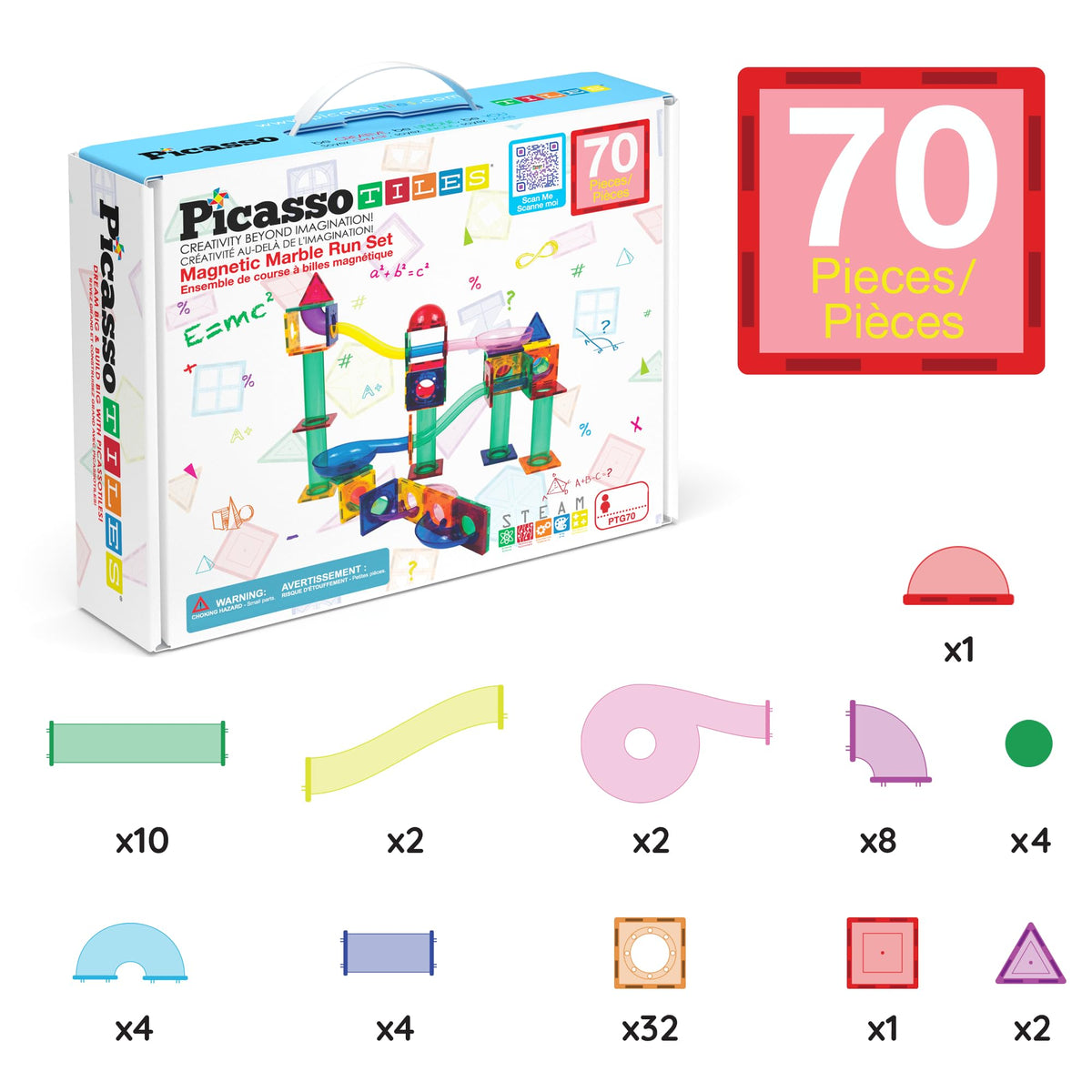 PicassoTiles classroom-friendly set fosters collaboration and pretend play.