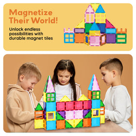 Classroom group learning with PicassoTiles magnetic tile set