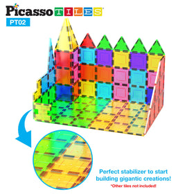 PicassoTiles colorful learning blocks invite exploration and color recognition