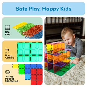 PicassoTiles Colors-Visual-Learning pair bright tiles with early geometry exploration.