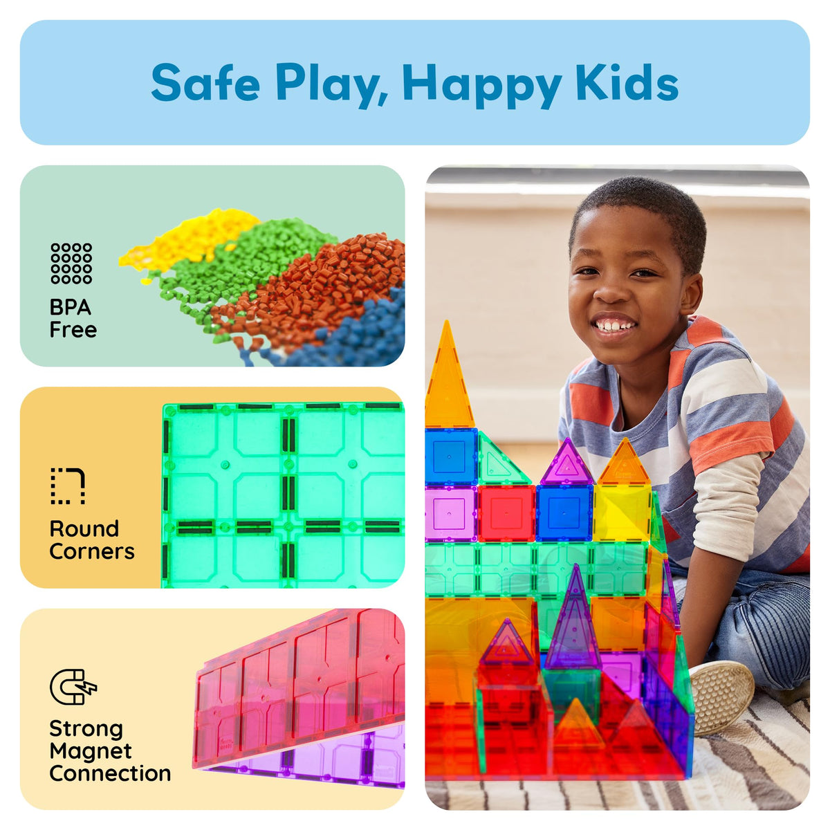 PicassoTiles compatible with all sets for expandable mixed builds.