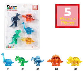 PicassoTiles Brachiosaurus figure parts enabling colorful, engaging building sessions.