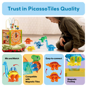 PicassoTiles STEM learning activity: kids assemble and imagine.