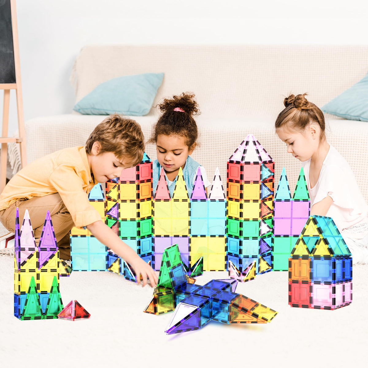 PicassoTiles family bonding fosters shared achievement during collaborative builds