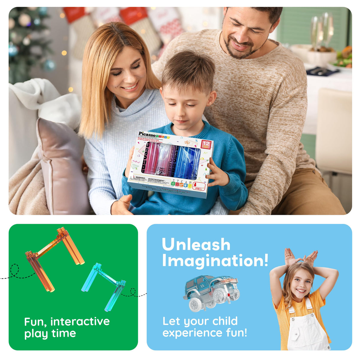 PicassoTiles compatibility with full-sized sets enables easy upgrades.