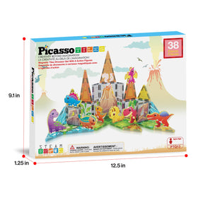 PicassoTiles gift-ready dinosaur set for birthdays and holidays