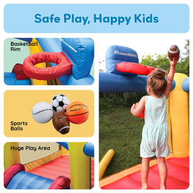 PicassoTiles KC102 safety mesh walls keep players within the bounce area