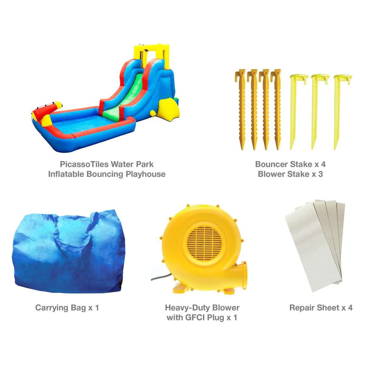 PicassoTiles KC108 bouncing house supports energetic play and imagination.