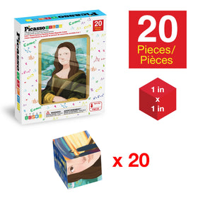PicassoTiles Monet water lilies puzzle cubes for color study