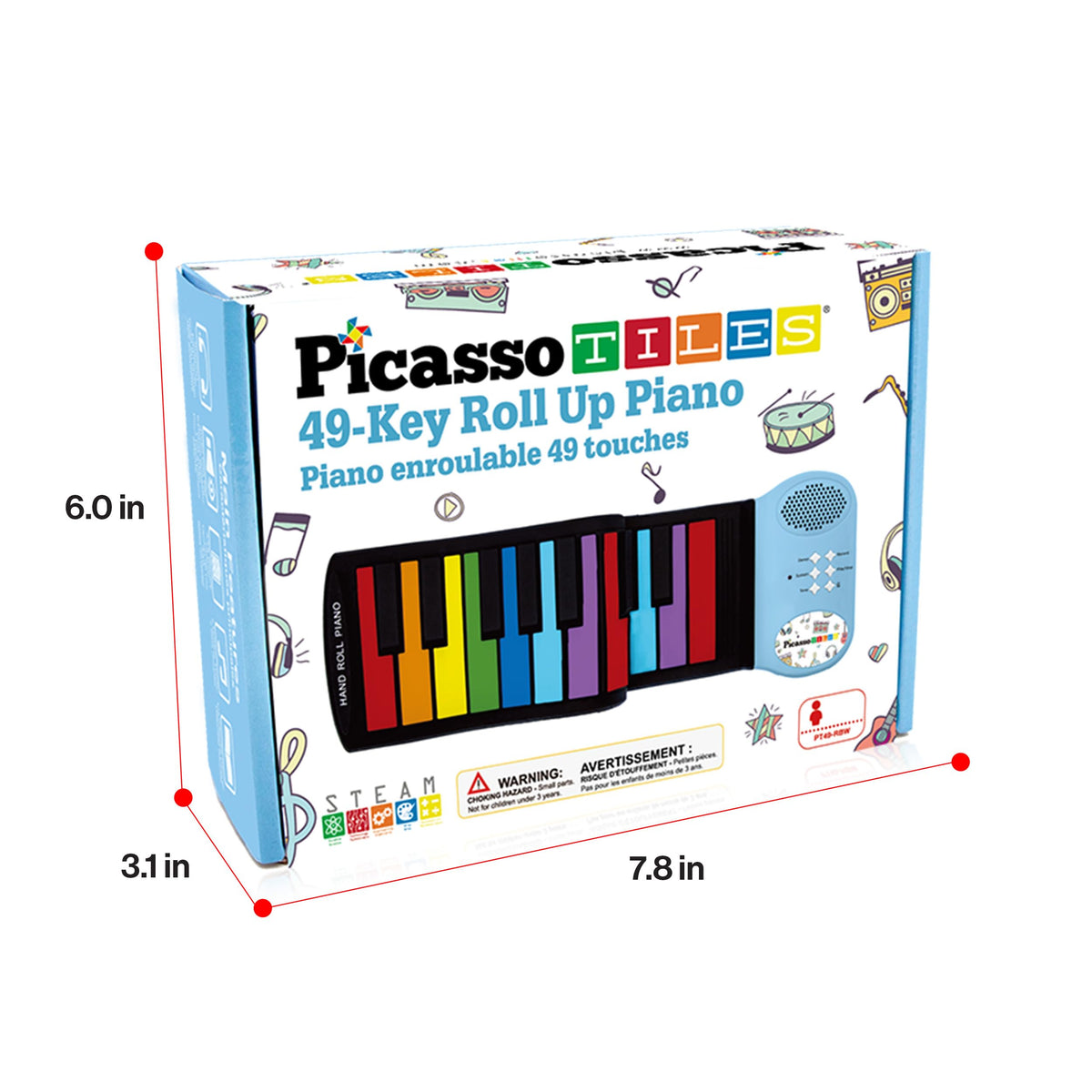 PicassoTiles non-toxic silicone surface keeps little players safe.