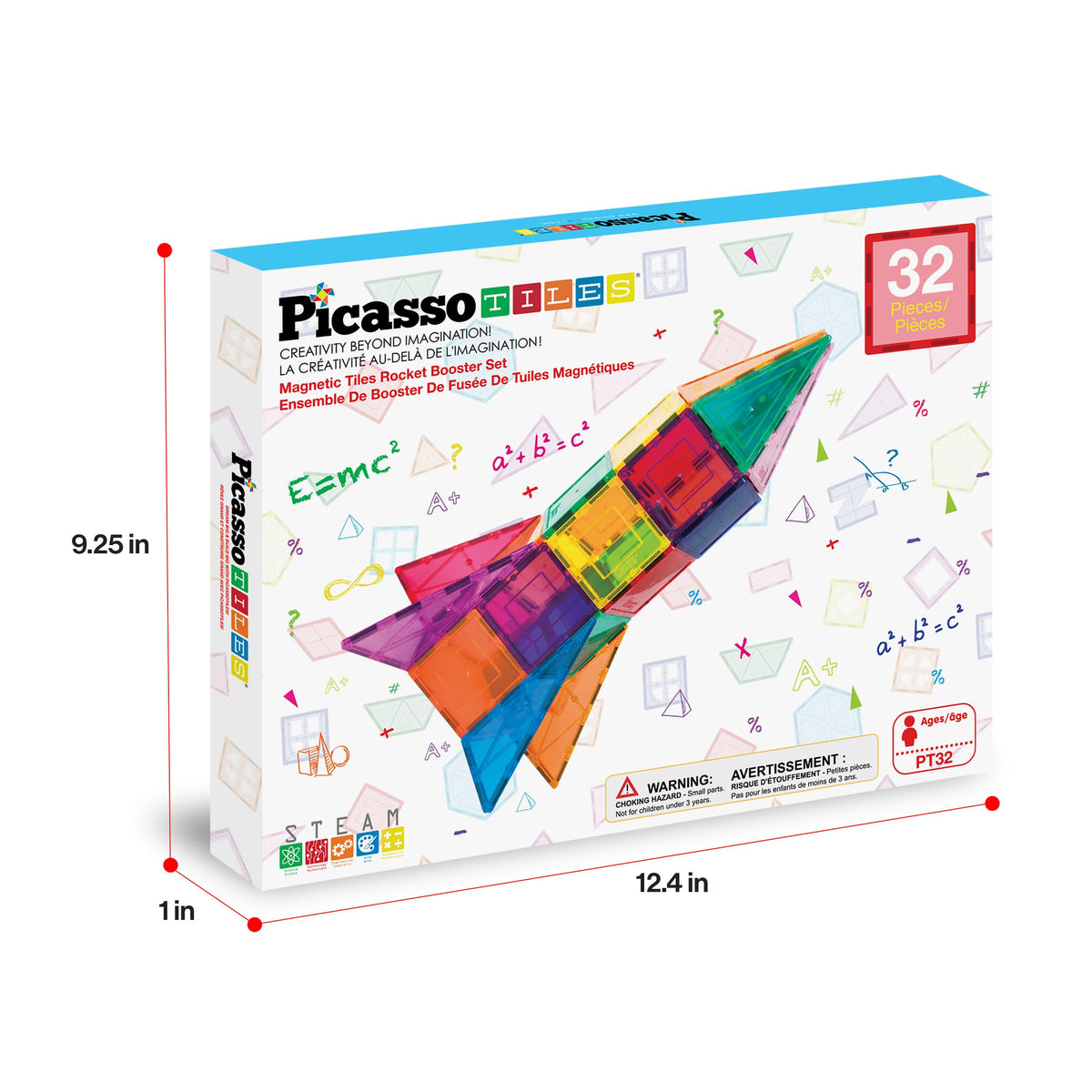 PicassoTiles open-ended design STEM play enables endless ideas for young builders.