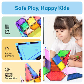 PicassoTiles pattern matching tiles foster logical thinking through play.