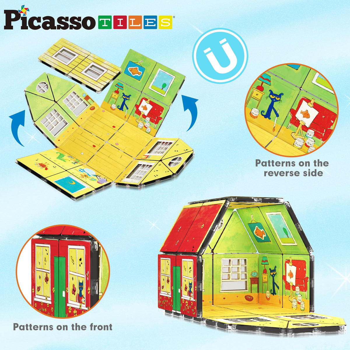 Safe, BPA-free construction supports worry-free creativity for kids and adults.