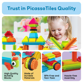 PicassoTiles portable set for travel and on-the-go creative sessions.