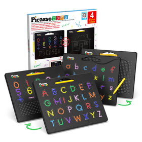 PicassoTiles PTB06 large magnetic drawing board with expansive surface for tracing