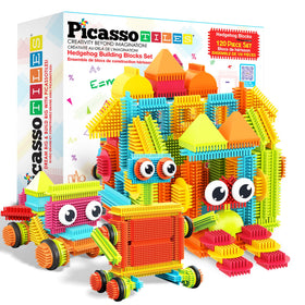 PicassoTiles PTB120 Hedgehog blocks for easy, frustration-free building and creative play.