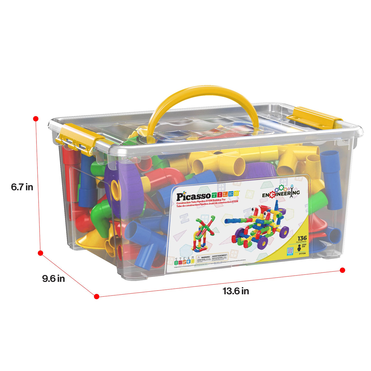 PicassoTiles PTT136 family bonding moments through collaborative model making