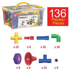 PicassoTiles PTT136 idea book designs inspire guided creativity for family projects