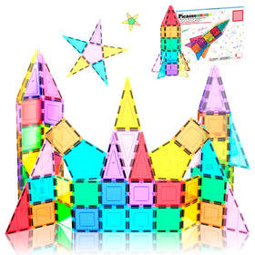 PicassoTiles rocket booster top view, inspiring young engineers to imagine launch-ready designs.