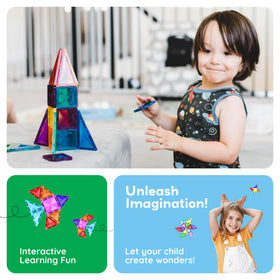 PicassoTiles safe ABS plastic ensures durable, edge-safe play for curious toddlers.