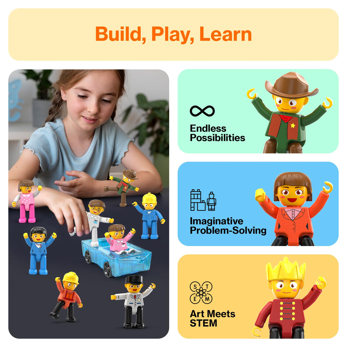 PicassoTiles non-toxic materials ensure child-safe construction.