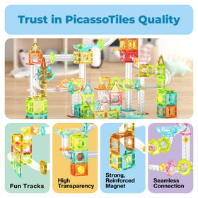 PicassoTiles BPA-free ABS plastic ensures safe, long-lasting play.