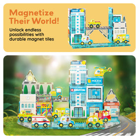 PicassoTiles school bus figure promotes everyday city mobility adventures