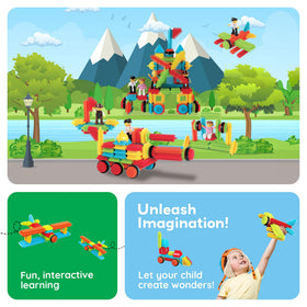 PicassoTiles soft textured blocks promote easy grip and frustration-free play.