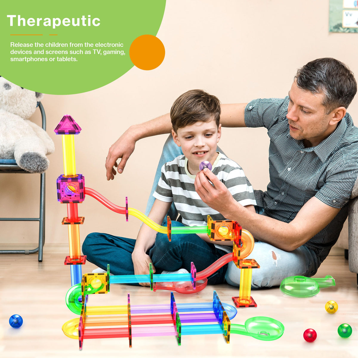 PicassoTiles magnetic interlocking tiles enable STEM exploration and geometric play