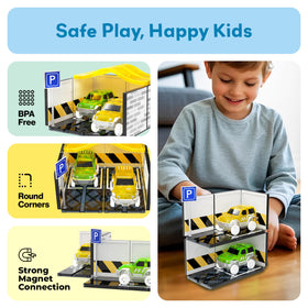 PicassoTiles BPA-free magnetic tiles support safe, hands-on learning.
