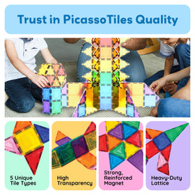 PicassoTiles storage-friendly design makes cleanup quick and easy