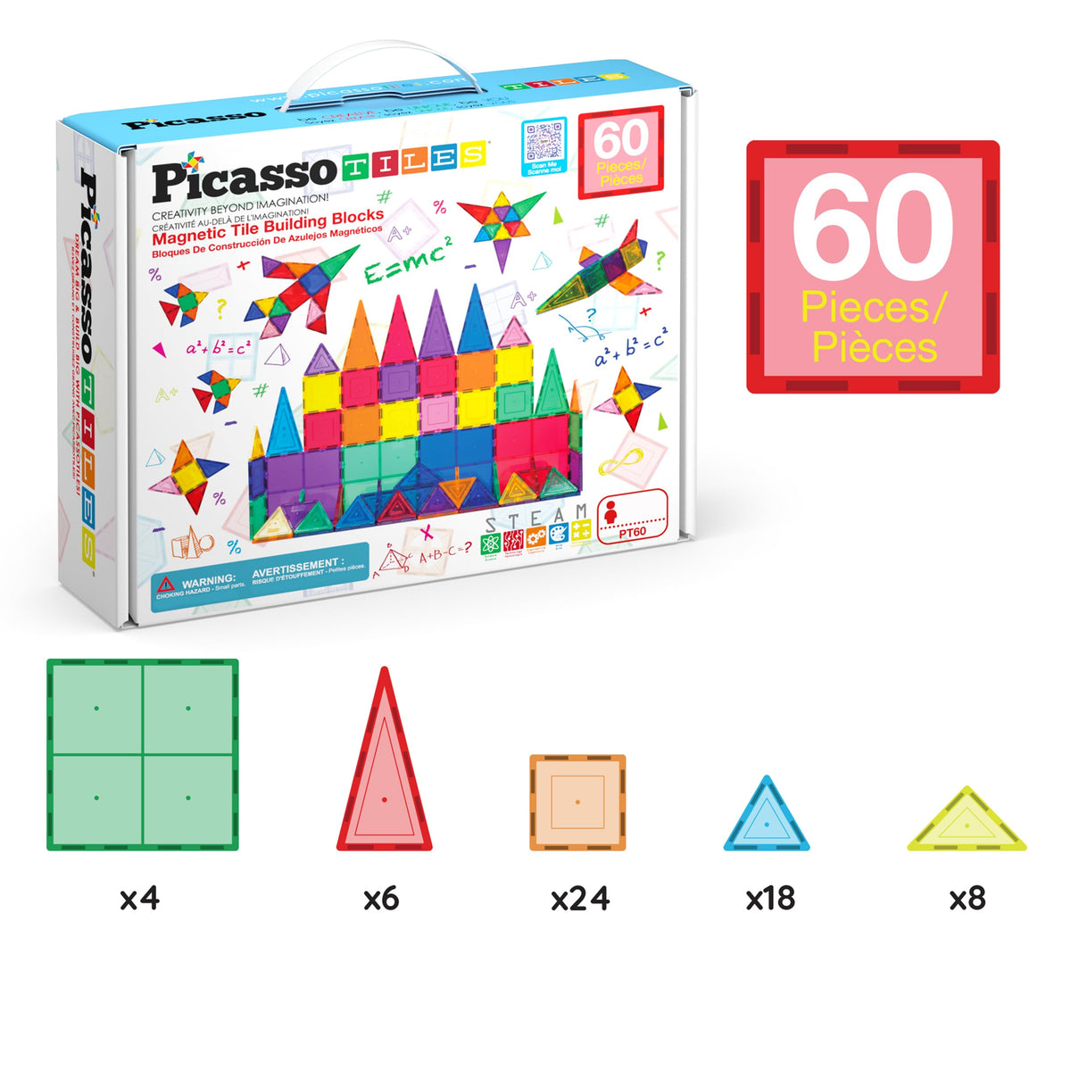 PicassoTiles storage tray included keeps play area organized and ready