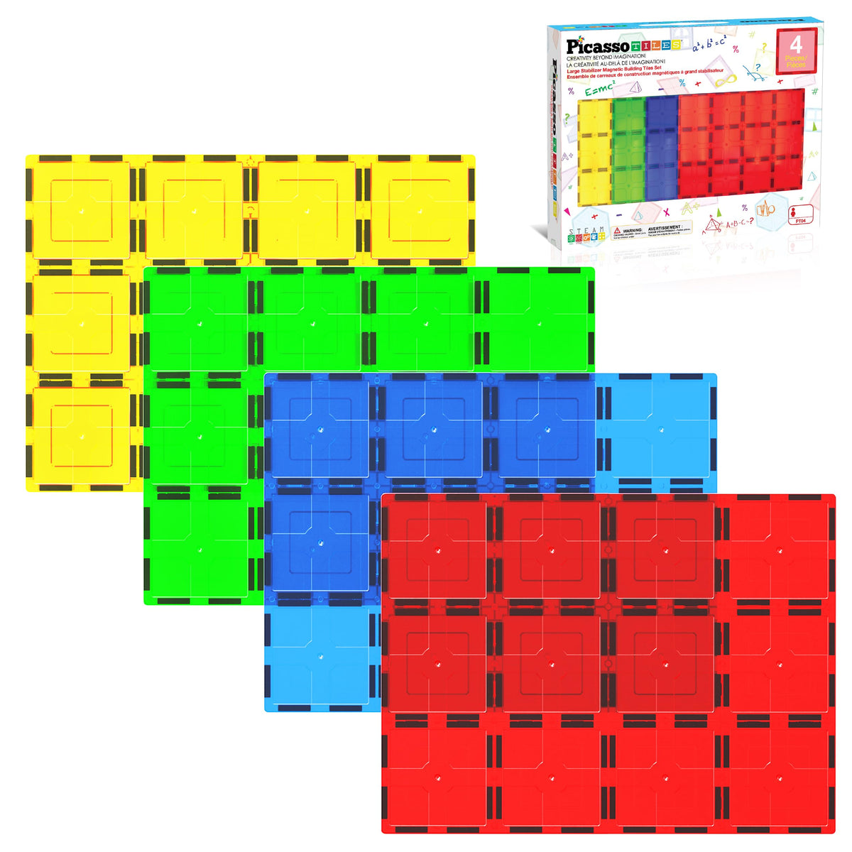 PicassoTiles Supersize Stabilizer Base Plate-12x9 offers a sturdy foundation for extensive builds.