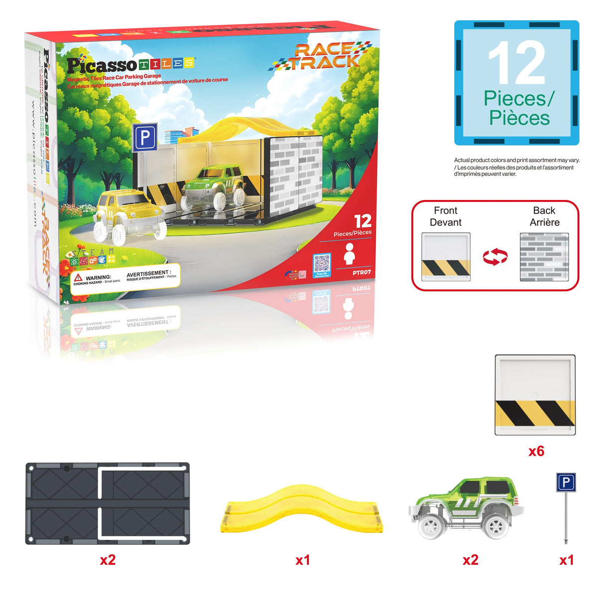 PicassoTiles tiles and accessories enable versatile, creative constructions.