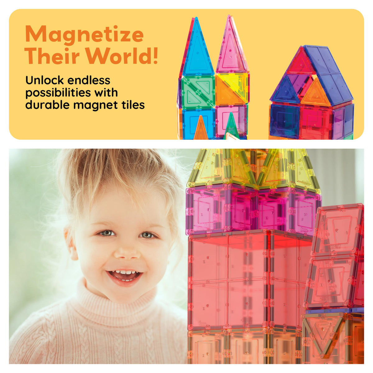 PicassoTiles tiles compatible with other brands supports expansion for growing collections