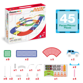 PicassoTiles traffic accessory kit adds realistic routes for racing