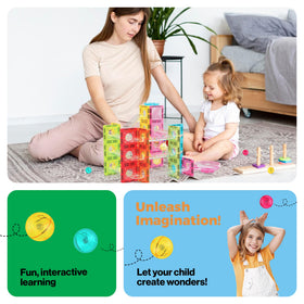 PicassoTiles travel-size marble set for on-the-go STEM play.