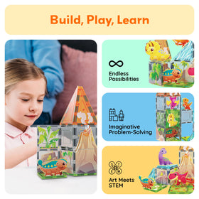 PicassoTiles universal compatibility enables bigger builds with other brands