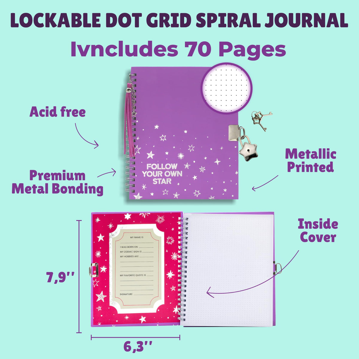Piccassio opened journal showcases a timeless keepsake for memories and everyday notes.